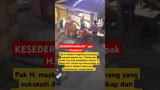 Begitu setia nya pak h. Maskuri menemani istri keduanya  jualan es ..