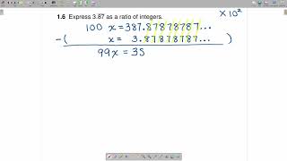 Writing a Repeating Decimal as a Fraction - Transitioning to Calculus