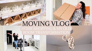 MOVING VLOG | THE RANGE, MY OLD ROOM TRANSFORMATION & SHOPPING!