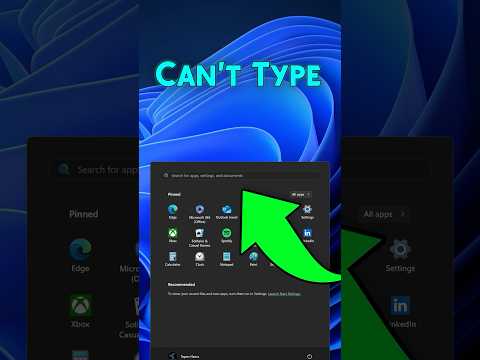 Fix Can’t Type, Search Bar on Windows 11  #windows11tutorial  #windowstricks #search #fix #fixed
