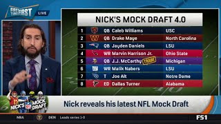 FIRST THINGS FIRST | Nick reveals his latest NFL Mock Draft:  Marvin Harrison Jr