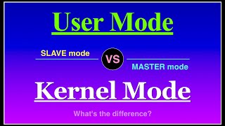 User mode vs Kernel mode in operating system