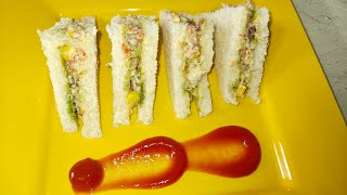 healthy veg sandwich | fireless cooking | breakfast sandwich | ವೆಜ್ ಸ್ಯಾಂಡ್ವಿಚ್ ಸುಲಭವಾಗಿ ಮಾಡಿ 😍💯✅