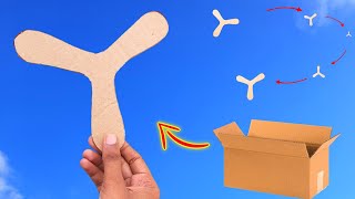 How to make cardboard boomerang , Best cardboard toy , how to make paper toy