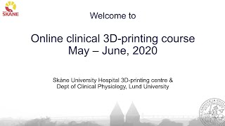 Lecture 01. Introduction to clinical 3D printing. Why 3D printing is clinically useful.