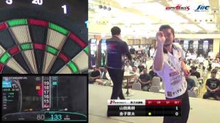 【PERFECT2015 第9戦 男子決勝】山田勇樹 v 金子憲太 [速報版] ＊9-Dart Finish で決めた勝利の瞬間！