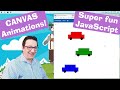 JavaScript tutorial 11/24: Animations on the canvas | Fun projects | Coding for beginners