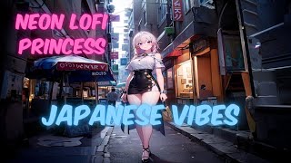 Neon Lofi Princess 🎵 Japanese Vibes 😍 Study music / Beats To Study / Chill To