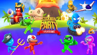 The Stickman Party - NEW Minigames 2023 Gameplay 4 Players UPDATED Android, IOS