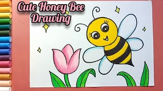 Cute Honey Bee drawing