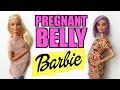 How to make a Pregnant Belly for Barbie with cold porcelain. Very Easy!