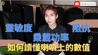 喇叭的參數要怎麼讀懂 靈敏度 乘載功率 阻抗 | 台北博仕音響 | AMA VLOG | CC字幕