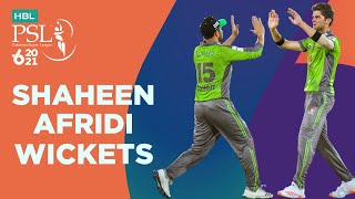 Shaheen Afridi Wickets | Lahore Qalandars vs Karachi Kings | HBL PSL 6 | Match 11 | MG2T