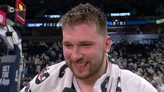 Luka Doncic Talks WCF Game 1 Win vs Timberwolves, Postgame Interview 🎤