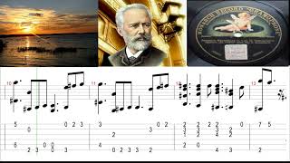 For easy guitar.  P. Tchaikovsky  - Andante Cantabile (+Tabs)