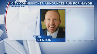 Henderson City Commissioner Brad Staton announces run for mayor