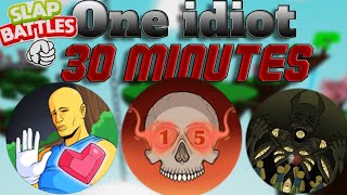 HOW MANY BADGE GLOVES CAN I GET IN 30 MINUTES? (Slap battles Roblox)