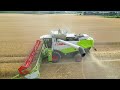 gersten ernte mähdrescher ernte 3x claas lexion agrar phil