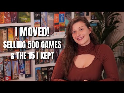 I moved! Selling 500 board games and the 15 I kept