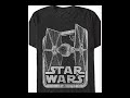 Black and White TIE Fighter Star Wars T-Shirt