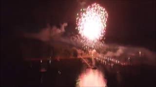 Fire Works From Lanzi's On The Lake Restaurant and Marina on the 4th of July.