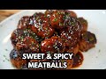 How To Make AMAZING Sweet & Spicy Meatballs