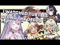 BIjou Watches Turtles having SEEE-- during stream and everyone was shocked [ HOLOLIVE ENGLISH ]