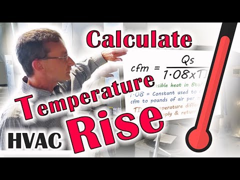 How do you calculate temperature rise?