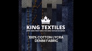 Cotton Lycra (100% Cotton Lycra in Denim Fabric)