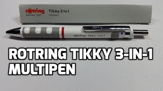 rOtring Tikky 3-in-1 Ballpoint Multi Pen/Pencil Unboxing and Review