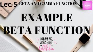 Example of Beta function|beta function questions