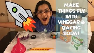 Science Projects Baking Soda and Vinegar Rocket Simple Science Experiments At Home (#4kidstoyreview)
