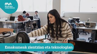 Emakumeak zientzian eta teknologian: Informatikako, Elektronikako eta Mekanikako proiektuak.