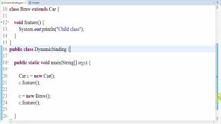 Java Tutorial for Beginners 25 - "Dynamic Binding" with example || Vyuha4S