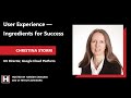 Christina Storm: How to Assess UX Efficiently | User Experience | Hitech Advisors