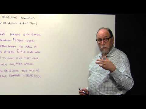 Solving Problems with Cost and Revenue Functions Solving Problems with Cost and Revenue Functions