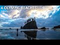 4 Olympic Beaches - Rialto Beach and Hole in the Wall, Second Beach, Third Beach, and Ruby