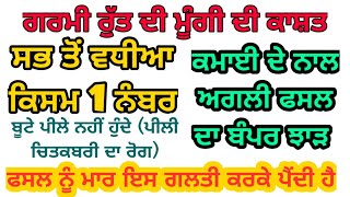 ਗਰਮੀ ਰੁੱਤ ਮੂੰਗੀ ਦੀ ਮੂੰਗੀ ਦੀ ਸਭ ਤੋਂ ਵਧੀਆ ਕਿਸਮ Summer moong best variety