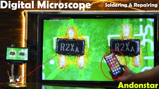 Andonstar AD407 Pro 3D HDMI Soldering Digital Microscope Review and Testing, Soldering and Repairing