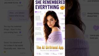 AI Girlfriend Remembers EVERYTHING About You 🤯 #ai #girlfriend #memory