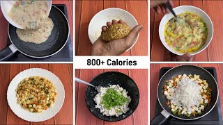 5 Really Easy Meal Options for Weight Gain / Bulking !! ( 800+ Calories ) 🇮🇳
