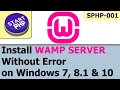 Installing Apache, MySQL, PHP on windows as WAMP server