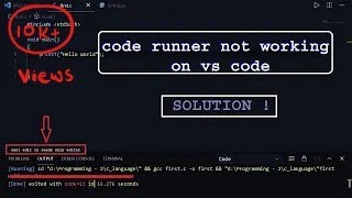 VS CODE WORKING PROBLEM | No output | terminal not working solution