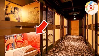 Capsule Hotel Ninja & Geisha 😴 Cheap & Unique Stay in Osaka 🛏 Solo Travel Vlog