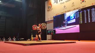 제 100회 전국체육대회 역도 남자일반부 -67kg급 용상경기(2/1), Weightlifting, Korean Sports Festival