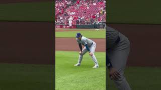 大谷翔平〜試合前アップ