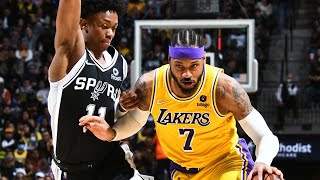 Los Angeles Lakers vs San Antonio Spurs Full Game Highlights | 2021-22 NBA Season