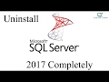 Uninstall an Existing Instance of MS SQL Server 2017