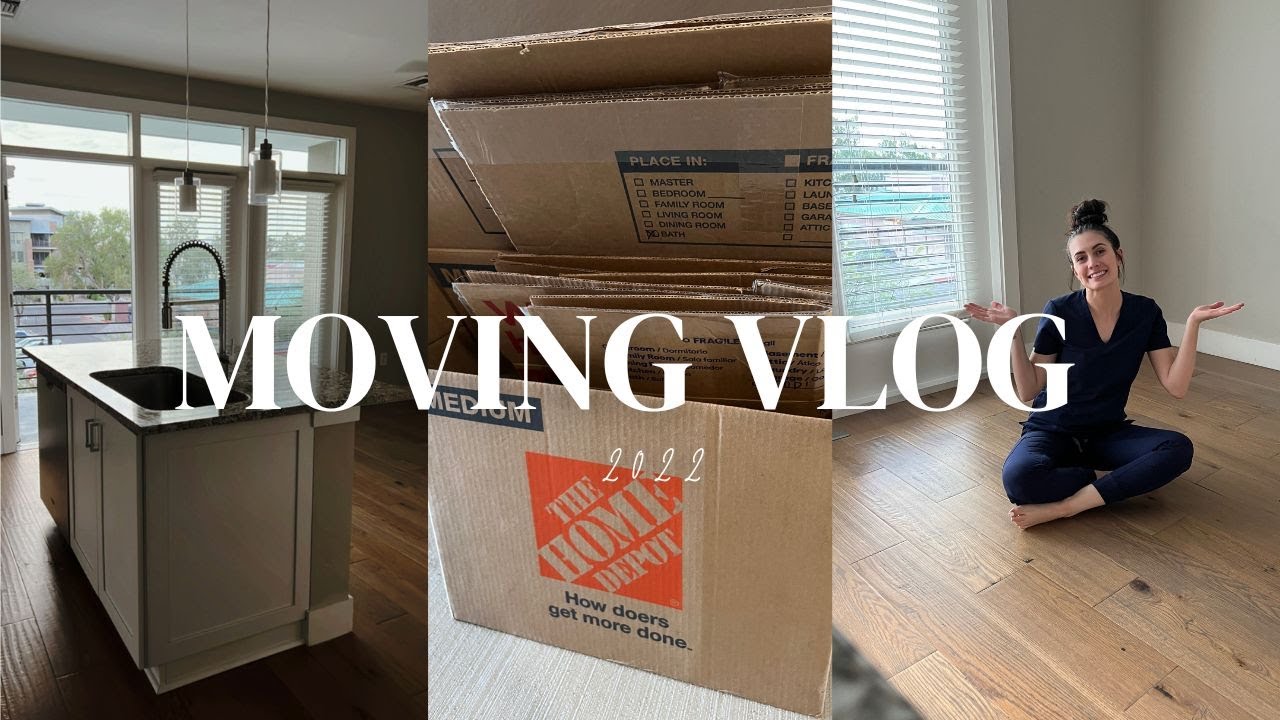 MOVING VLOG: Packing Up, Cleaning, & New Apartment Tour! - YouTube