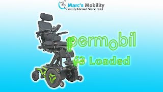 Permobil F3 Fully Loaded with Anterior Tilt in Lime Green - Review #7360